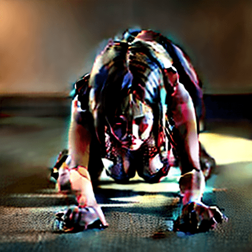 AI generated: photo of a girl on all fours, getting fucked from behind doggystyle super realistic 8k 