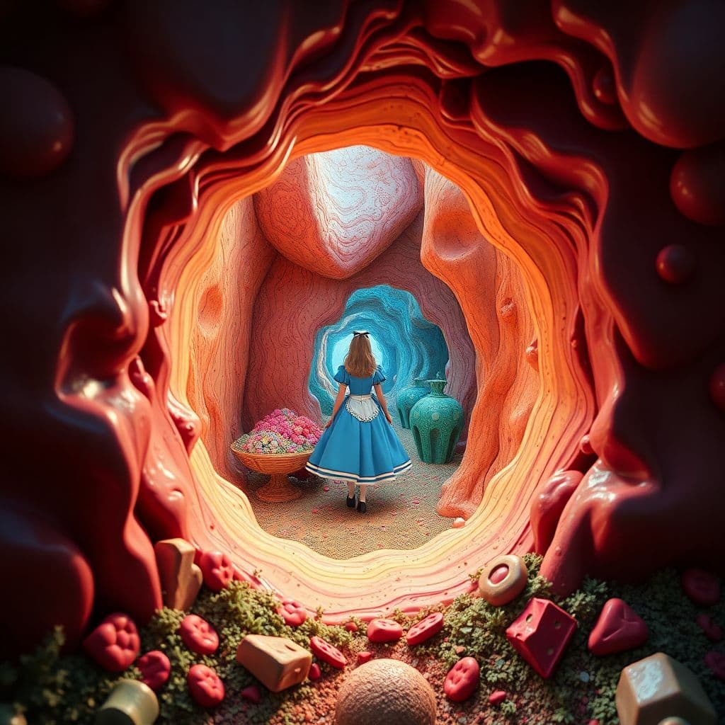 AI generated: In high, surreal, psychedelic with high detail, and render 8k. Reality is merely an illusion, albeit...