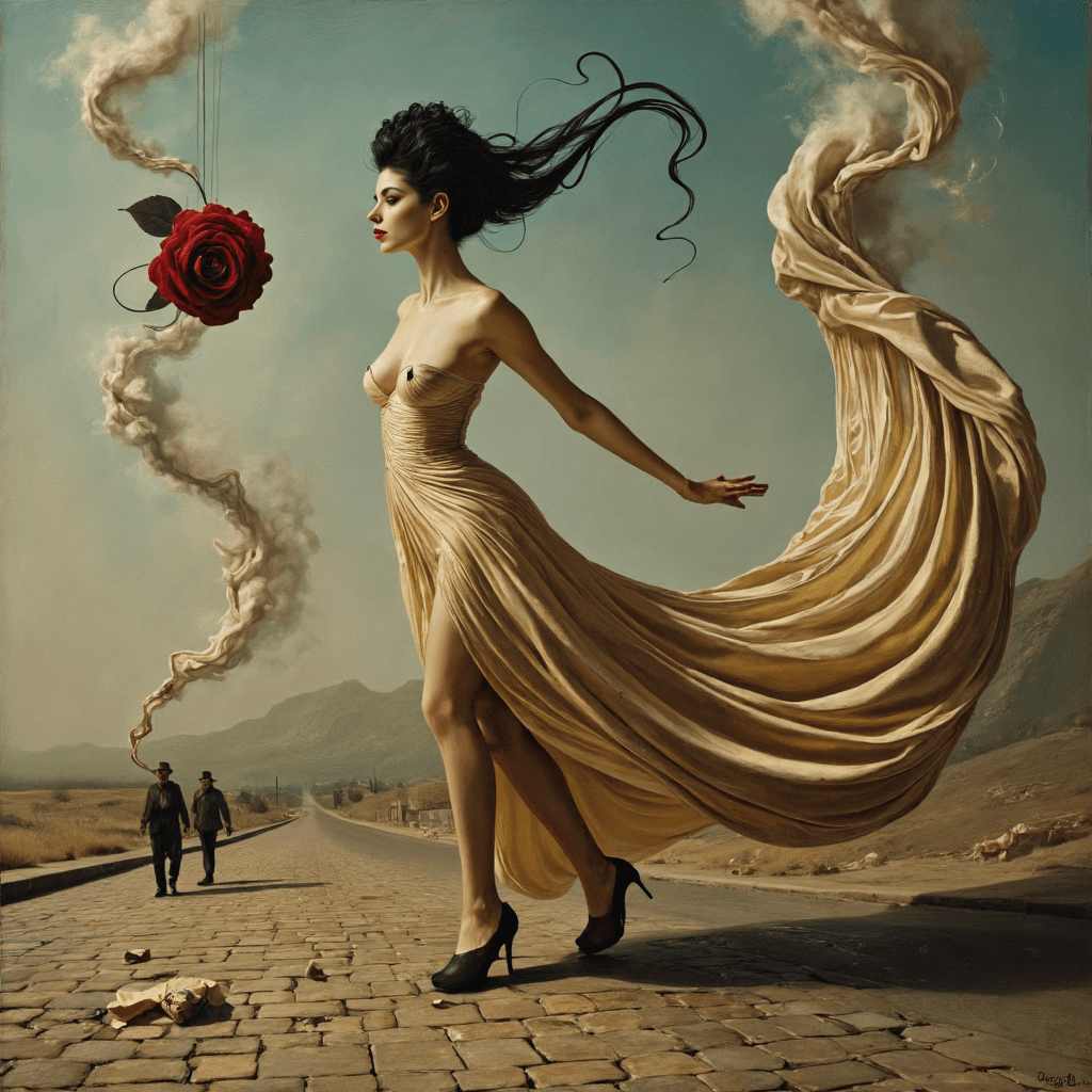 AI generated: (Surrealism:1.7, Salvador Dalí late-life style:2.0, Dreamlike distortion:1.6, Hyperreal textures:1.5...