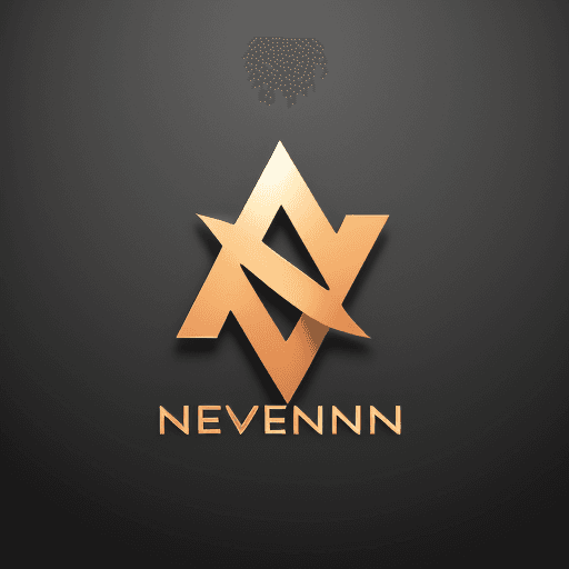 AI generated: create a modern art logo with name "neveren",full hd logo.4k logo,high resolution logo