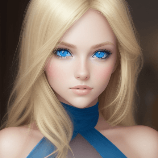 AI generated: Beatifull blonde girl with blue eyes
