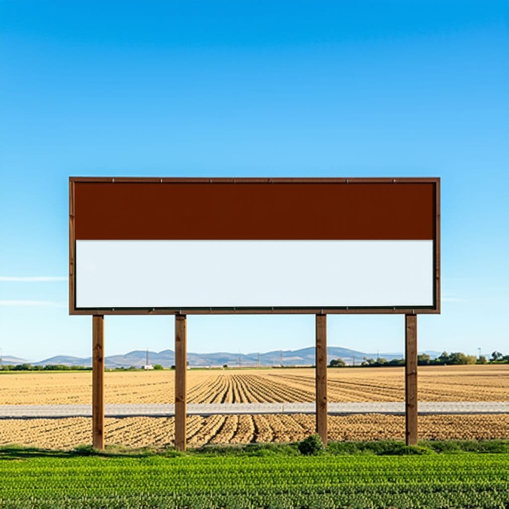 AI generated: Create an original mockup for signage for a horse feed plant located on the outskirts of a small tow...