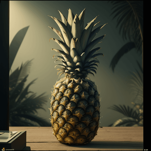 AI generated: movie still footage of a desperate as a pineapple, wild amazon scene, highly detailed, hyperrealisti...