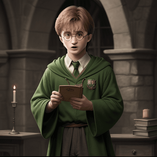 AI generated: obal knihy harry potter
