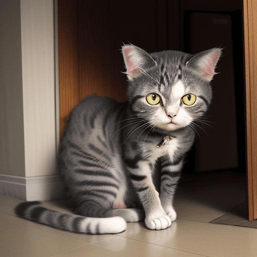 AI generated: sad cat