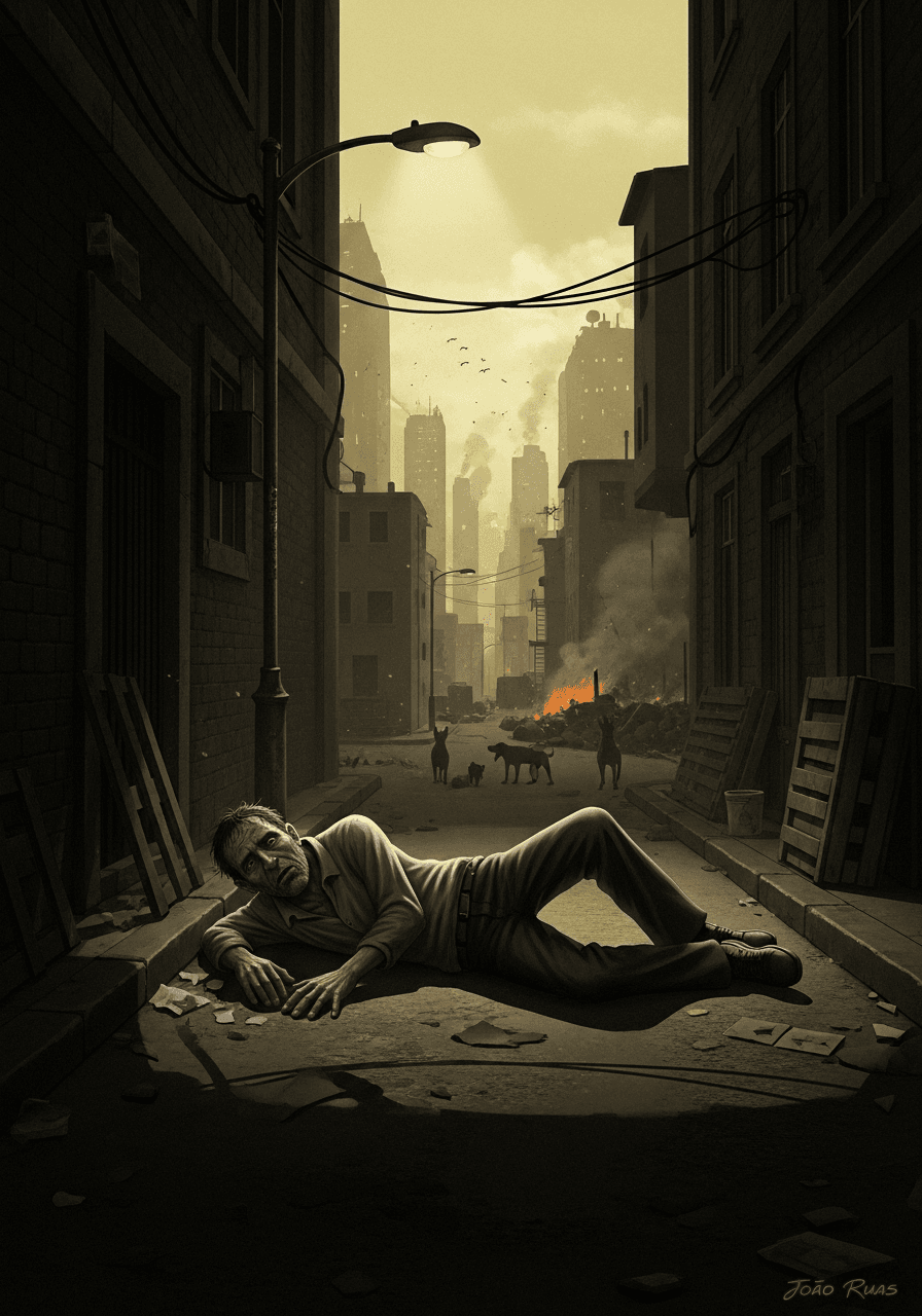 AI generated: Oh the burden bleed, it was the world on fire. No-one eating bodies so I was wrong to leave to avoid...