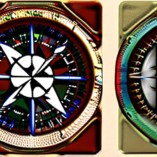 AI generated: hyper realistic compass, 
