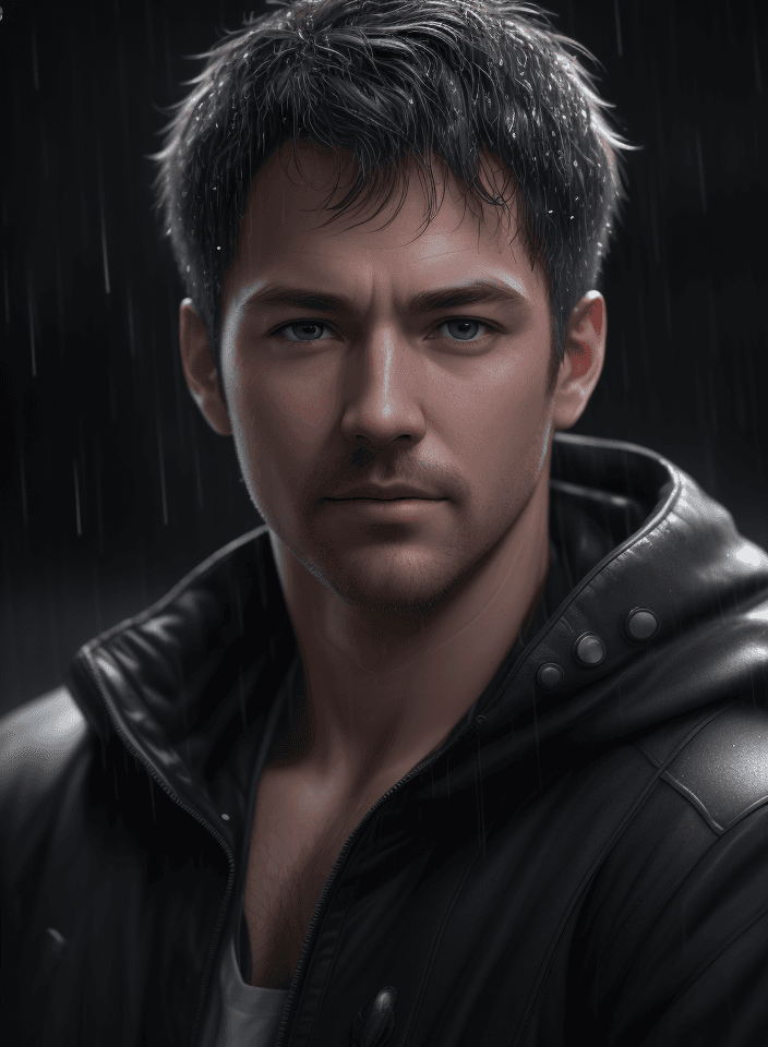 AI generated: 8K, (masterpiece*high detailed*highres), (portrait shot), sharp focus, soft lighting, ((ADULT MAN GA...