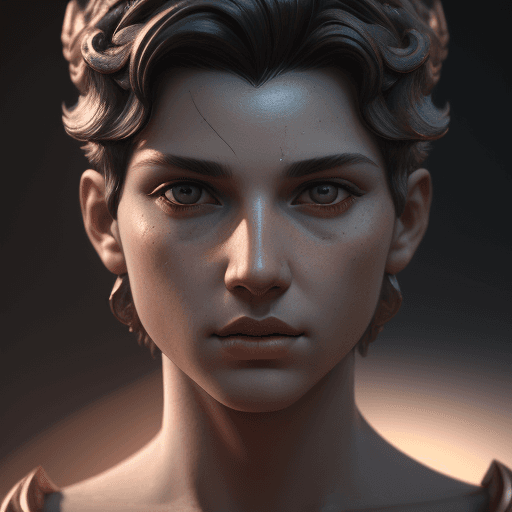 AI generated: Goddess close-up portrait boy in short . octane render, trending on artstation,t symmetrical artwork...