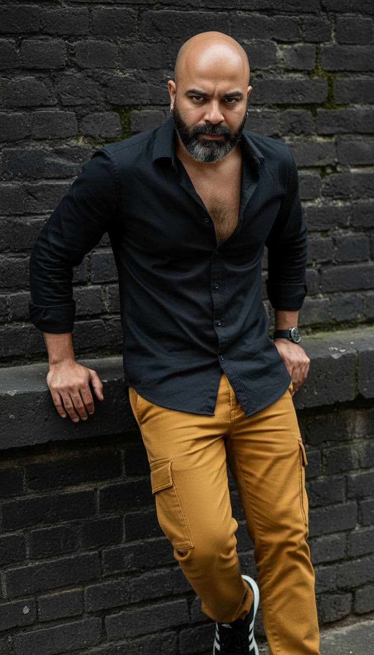 AI generated: Hyper-realistic portrait of a stylish young man with a lean, toned physique (around 57 kg, 5'6 tall)...