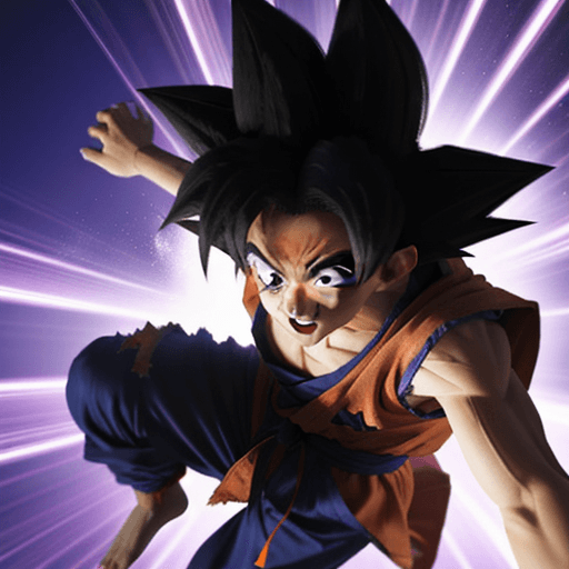 AI generated: goku in fly in hyper sonic speed 