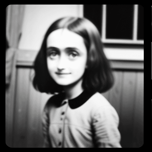 AI generated: Photo Anne frank

