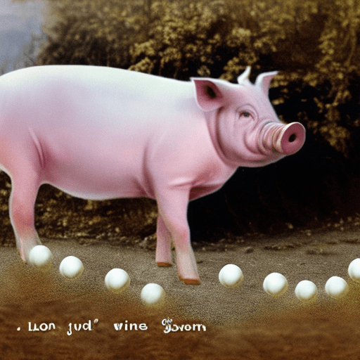 AI generated: Pearls and swine bereft of me
Long and weary my road has been
I was lost in the cities, alone in the...