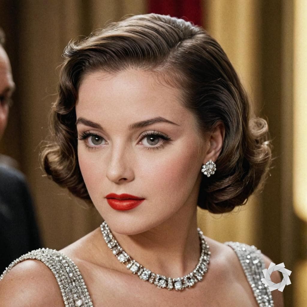 AI generated: 1950's Hollywood glamour photo, medium shot, 35mm --ar 1:2 --stylize 750 --v 6