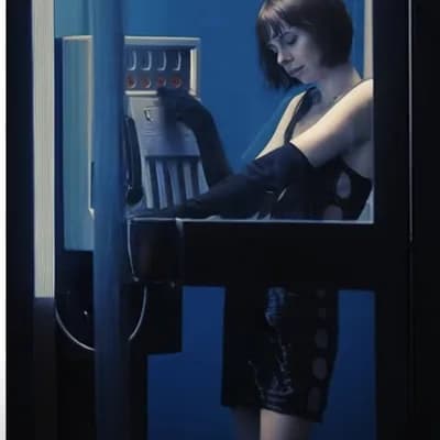 AI generated video: She removes her clothes and shows her naked tits breasts