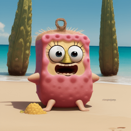 AI generated: bod esponja con calamardo huapo