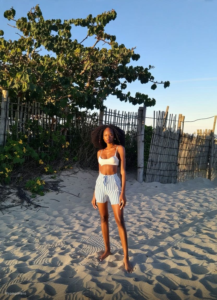 AI generated: On girl make a swimsuit