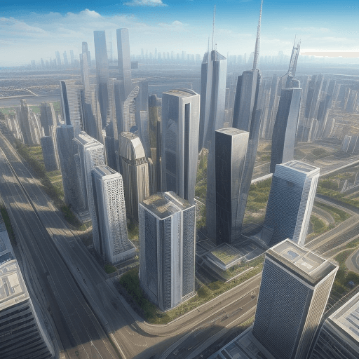 AI generated: new modern city 