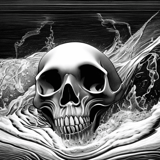 AI generated: Create a striking 2D black and white engraving featuring a suspended tooth as the focal point. The t...
