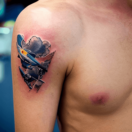AI generated: pilot tattoos 8k