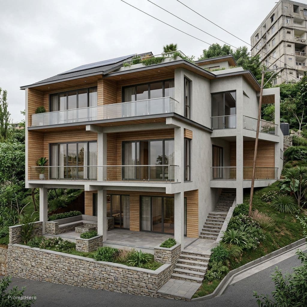 AI generated: House exterior design