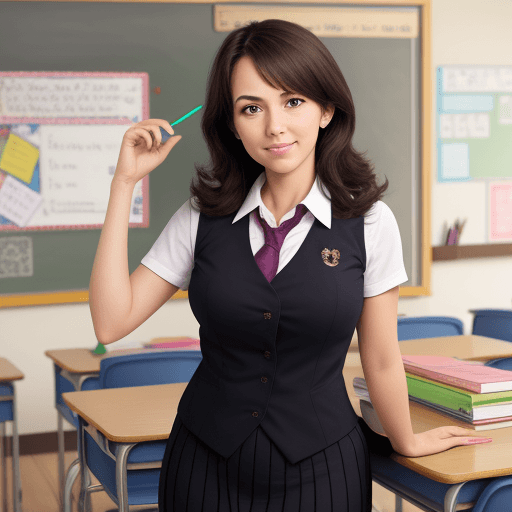 AI generated: female teacher