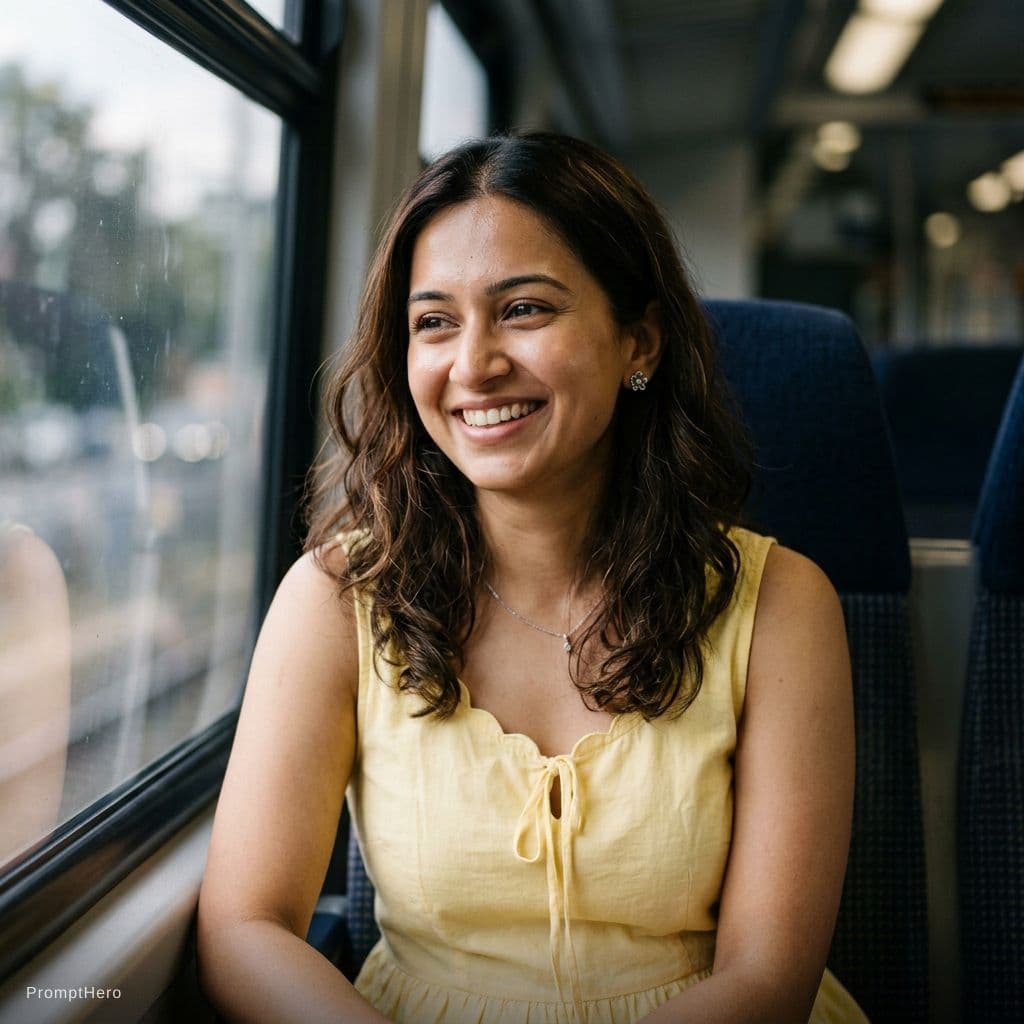 AI generated: {
  "scene": {
    "type": "indoor candid portrait photography",
    "style": "photorealistic, cinem...