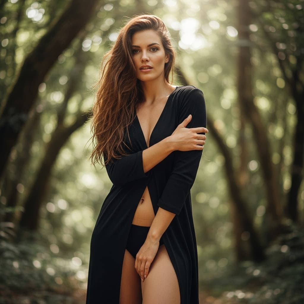 AI generated: a naked woman showing pussy.