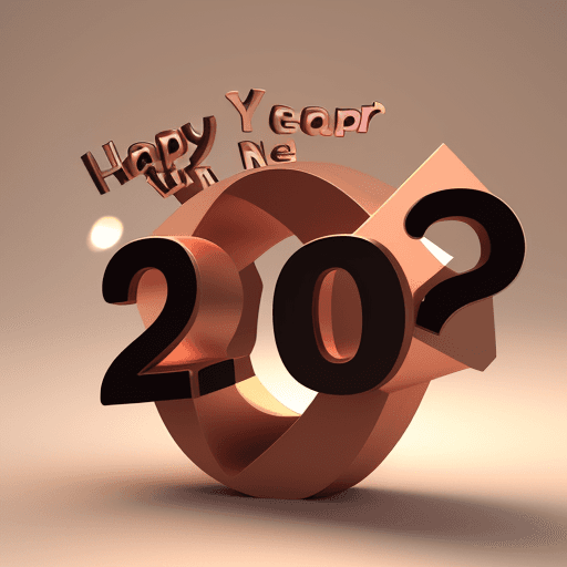 AI generated: 3d happy new year prompt
