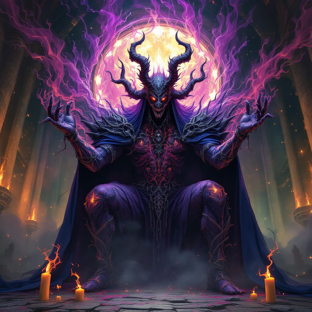 AI generated: animation, cartoon,  comic Renaissance style (angelarium:1.1). god of luck and despair. ultrawide an...