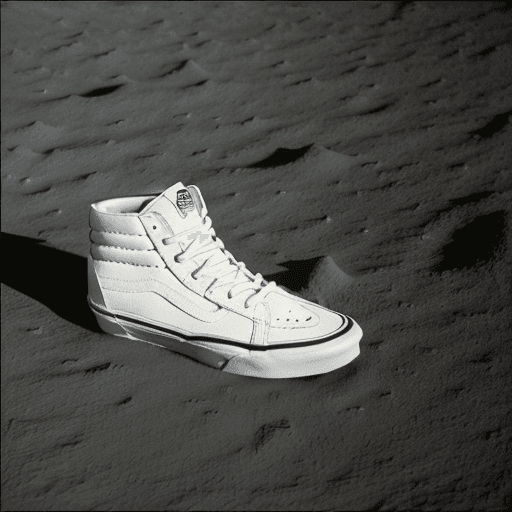 AI generated: VANS SHOE COMMERCIAL ON THE MOON
