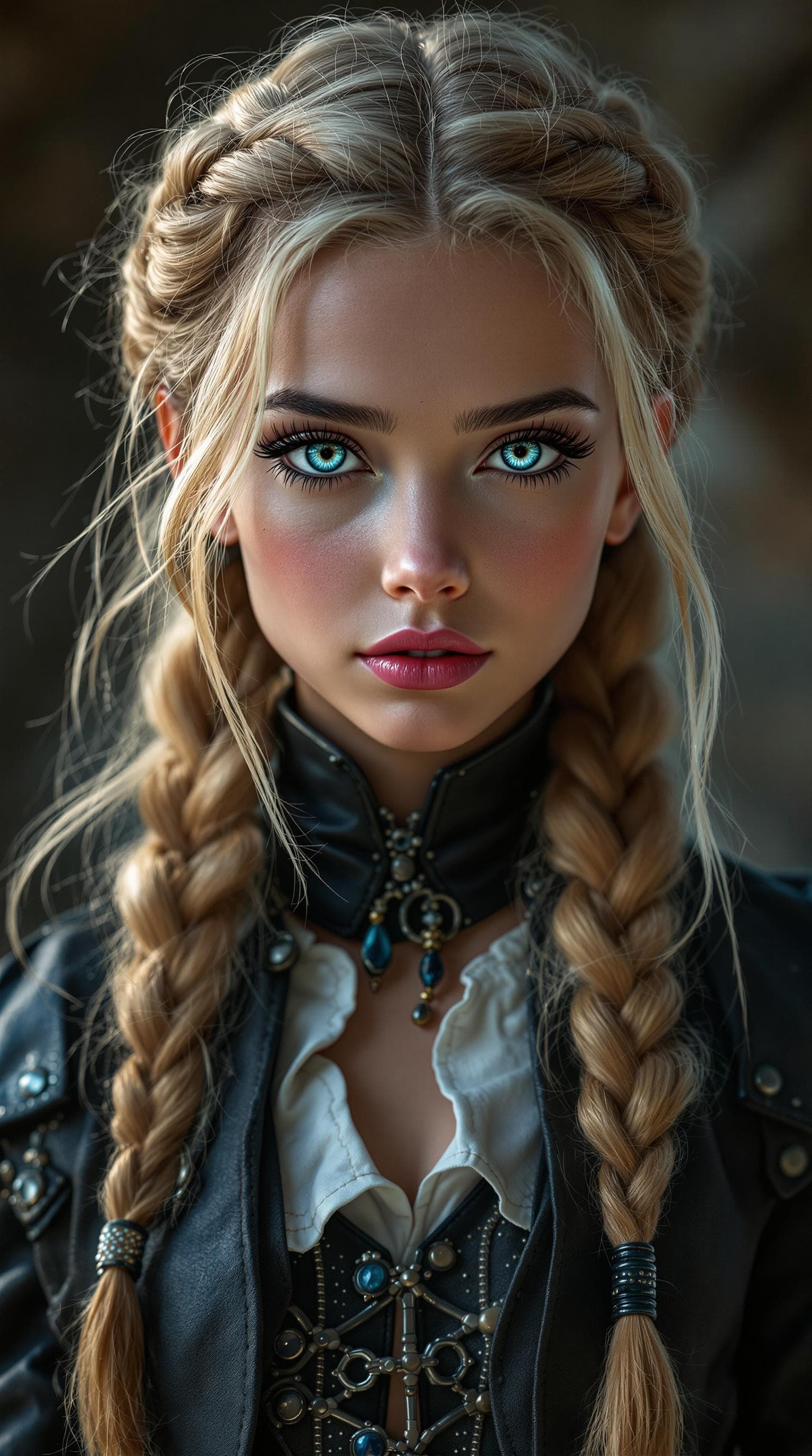 AI generated: A professional photograph captures the world’s most beautiful fourth-grade girl portrayed as a vampi...