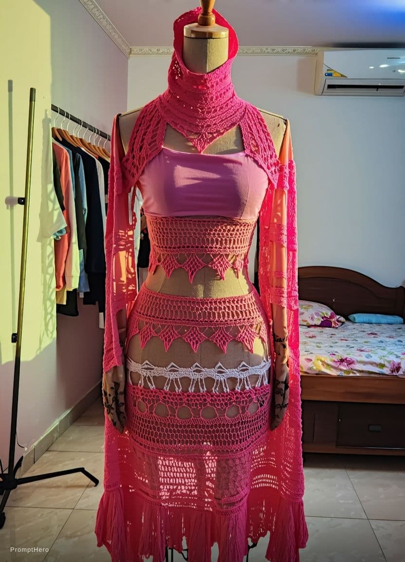 AI generated: remove the cloth and put under ware

