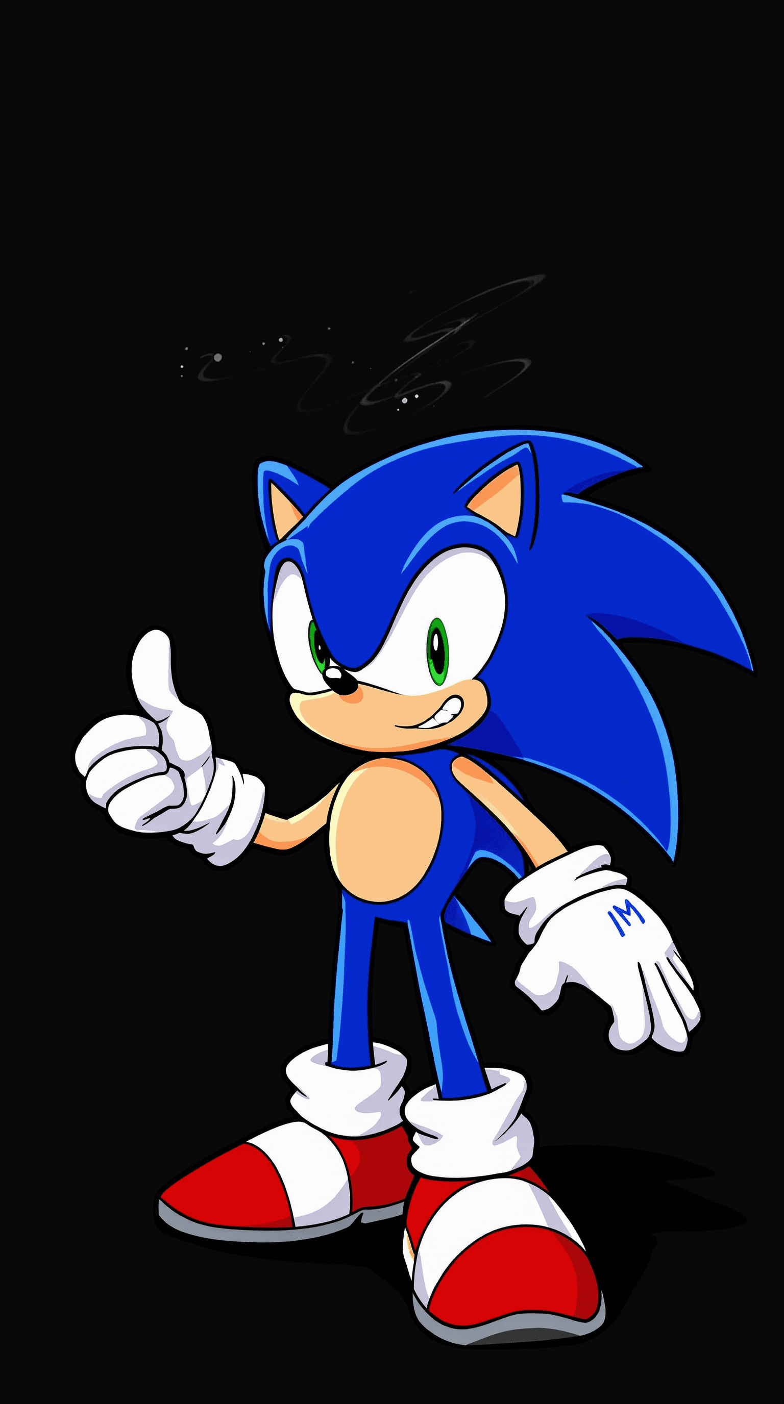 AI generated: Sonic the Hedgehog 