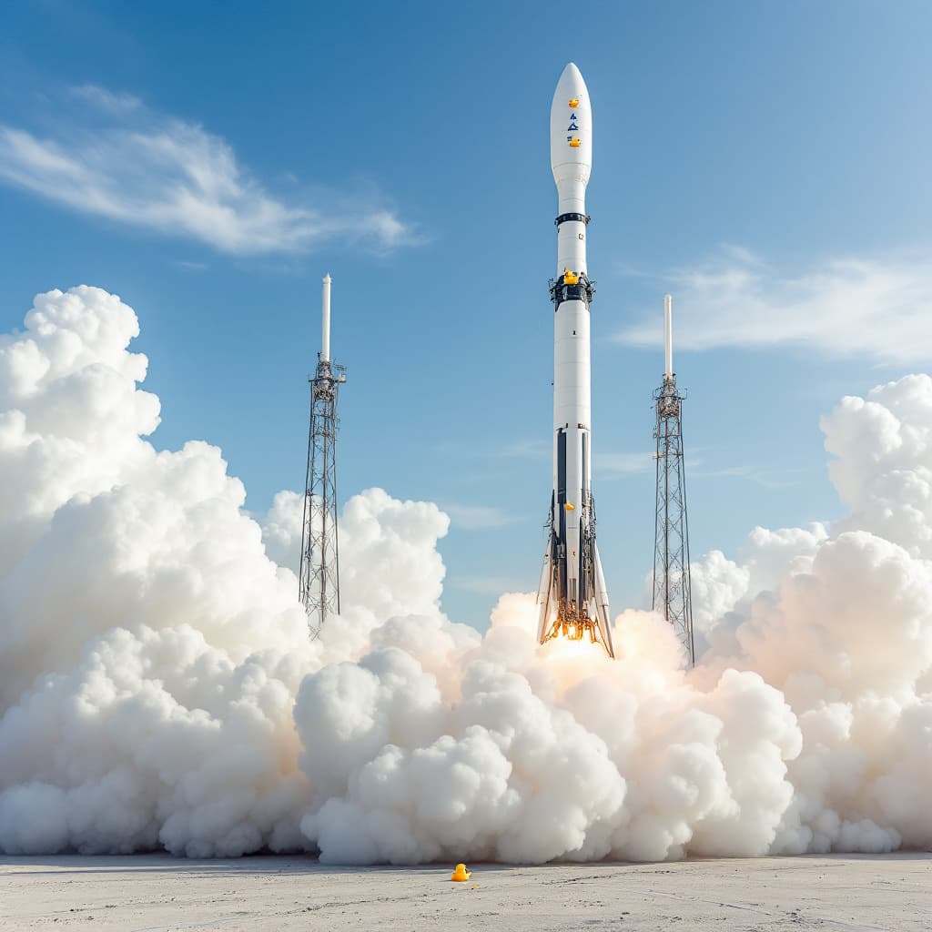 AI generated: Atlas rockets with rubber ducks on top.
