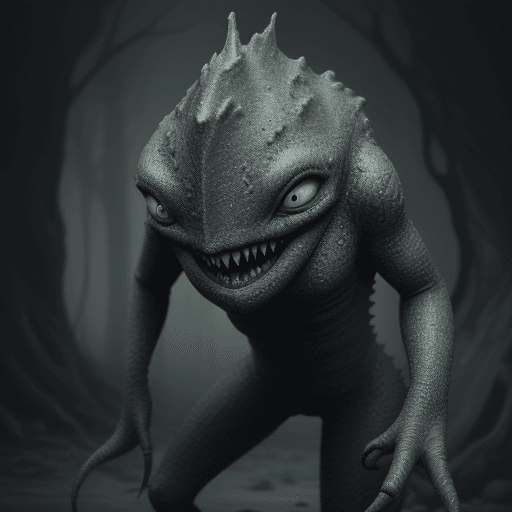 AI generated: the creature who caused depression