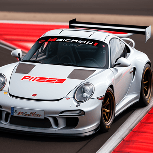 AI generated: una mujer piloto, drifting, sentada sobre el cofre, porsche 911 carrera gt3, formula drift, comiendo...