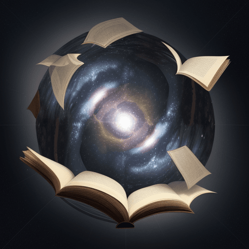 AI generated: open book but pages are displaying multiple universes that comes from the pages