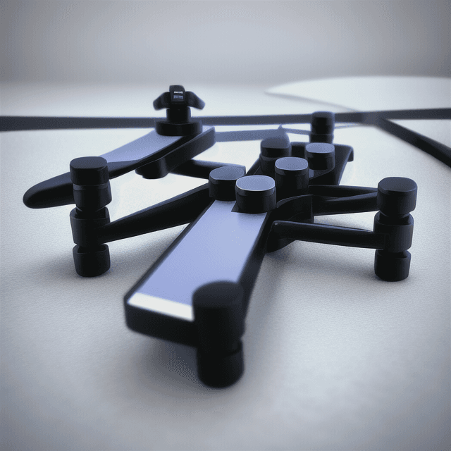 AI generated: High resolution photography, of  mini cute dron, with mini lego parts,minimalistic desing 8k,hyperre...