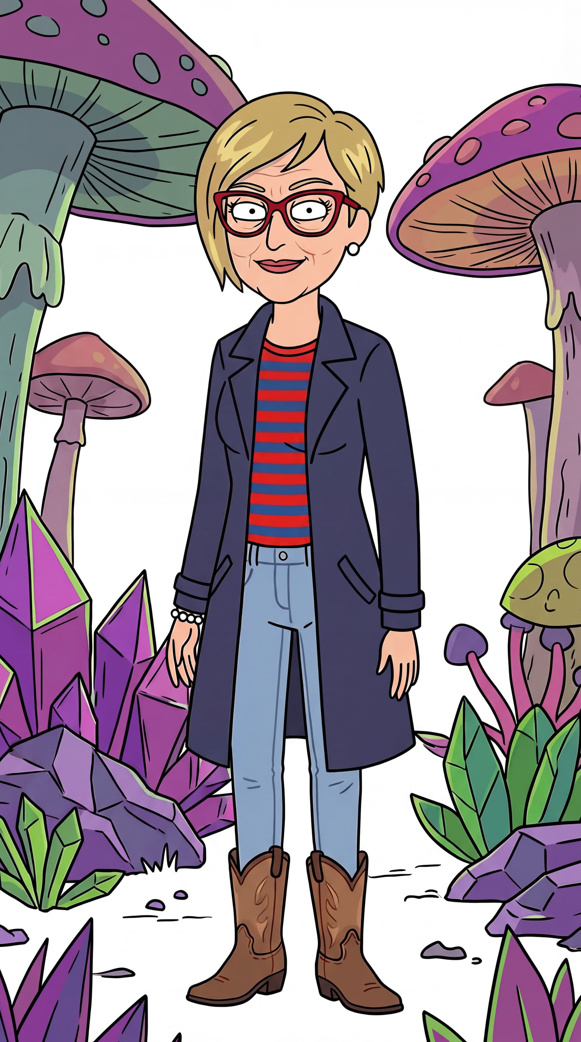AI generated: Make the outlines a little bit thinner. Replace background make it white.
