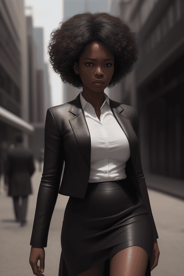 AI generated: realistic, 1 black Lady(detail skin texture, ultra-detailed body), atmospheric scene, masterpiece, b...