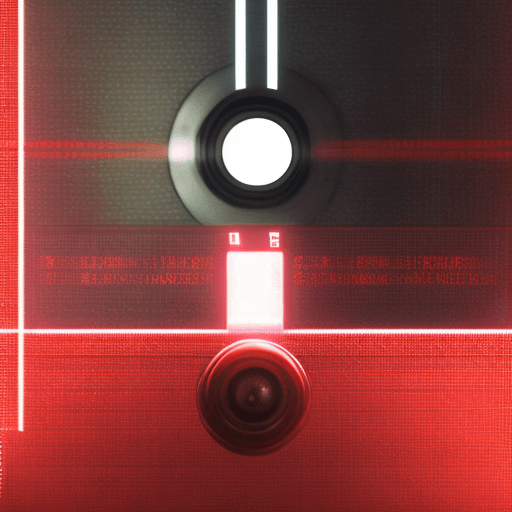 AI generated: hal900, Enter the text "Recording..." , also enter the text "Sentry Activated" with a larger size in...