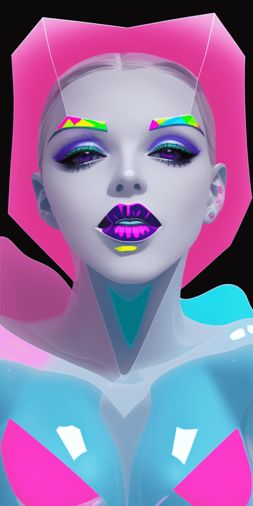 AI generated: (16k4d bite me swallow me but spit m e out in hell), (Translucent Geometries), Pop Art Vibrancy