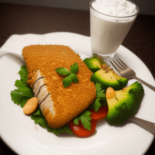 AI generated: ultra realistic photo of an ultra healthy meal on a plate