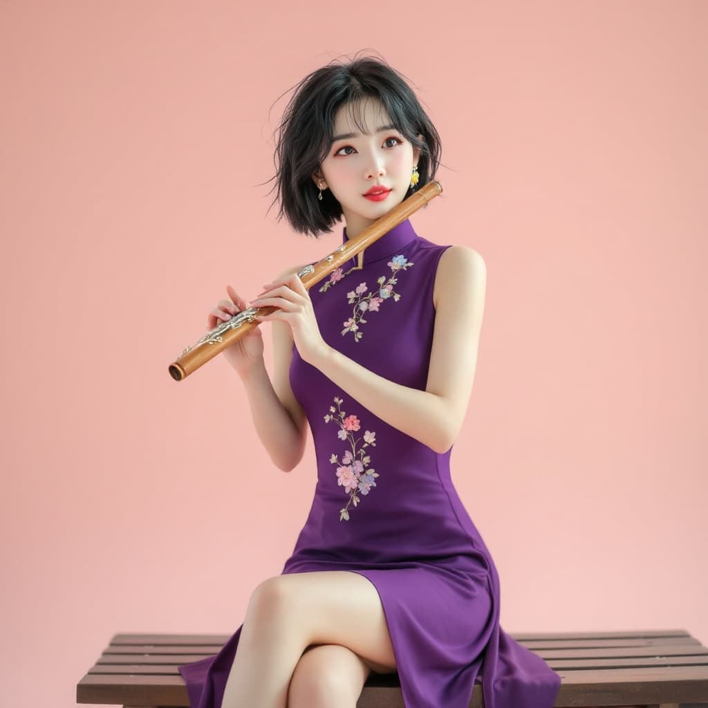 AI generated: (((Full body view))) (((full body shot))) full-length portrait of a korean beautyful woman (((show f...