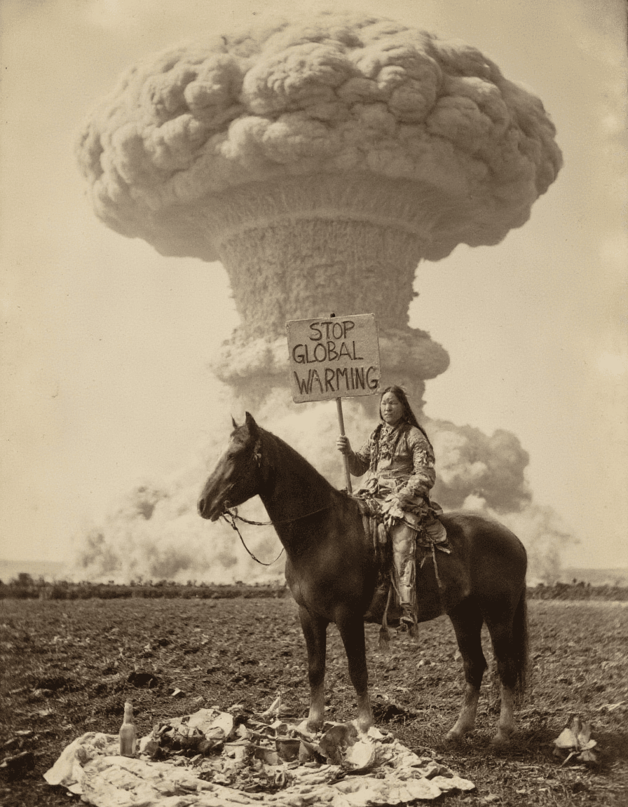 AI generated: An aged worn sepia monochrome 1800s photograph, capturing a wide-angle, long shot with meticulous at...