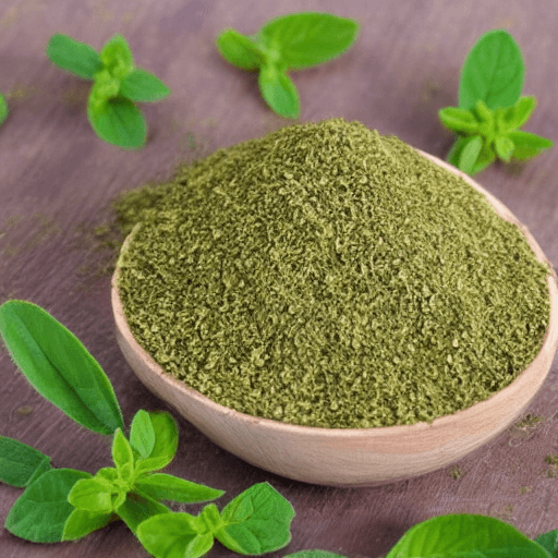 AI generated: label of organic oregano oil ACORE from 7 cm to 2 cm, using a lot of green and terra colors with a p...