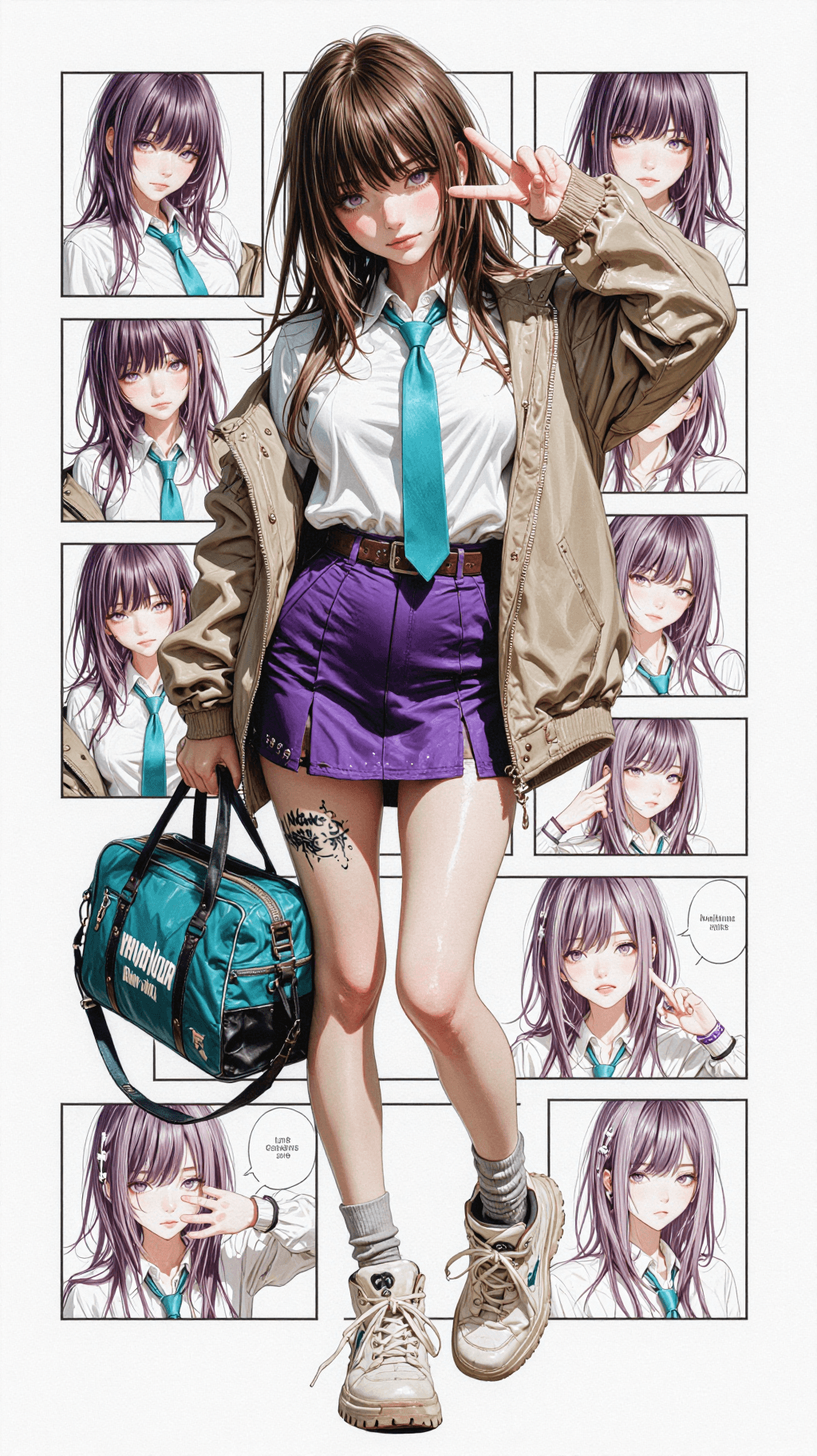 AI generated: masterpiece, (beautiful and aesthetic:1.5), surrealism, highly detailed, anime, a full body painting...