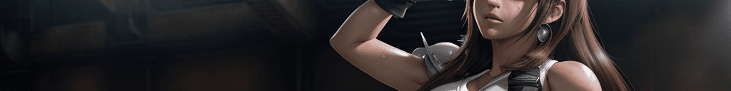 AI generated: tifa, final fantasy 7 remake, (mature female), milf, shade of brown hair, a lot of sweat, masterpiec...