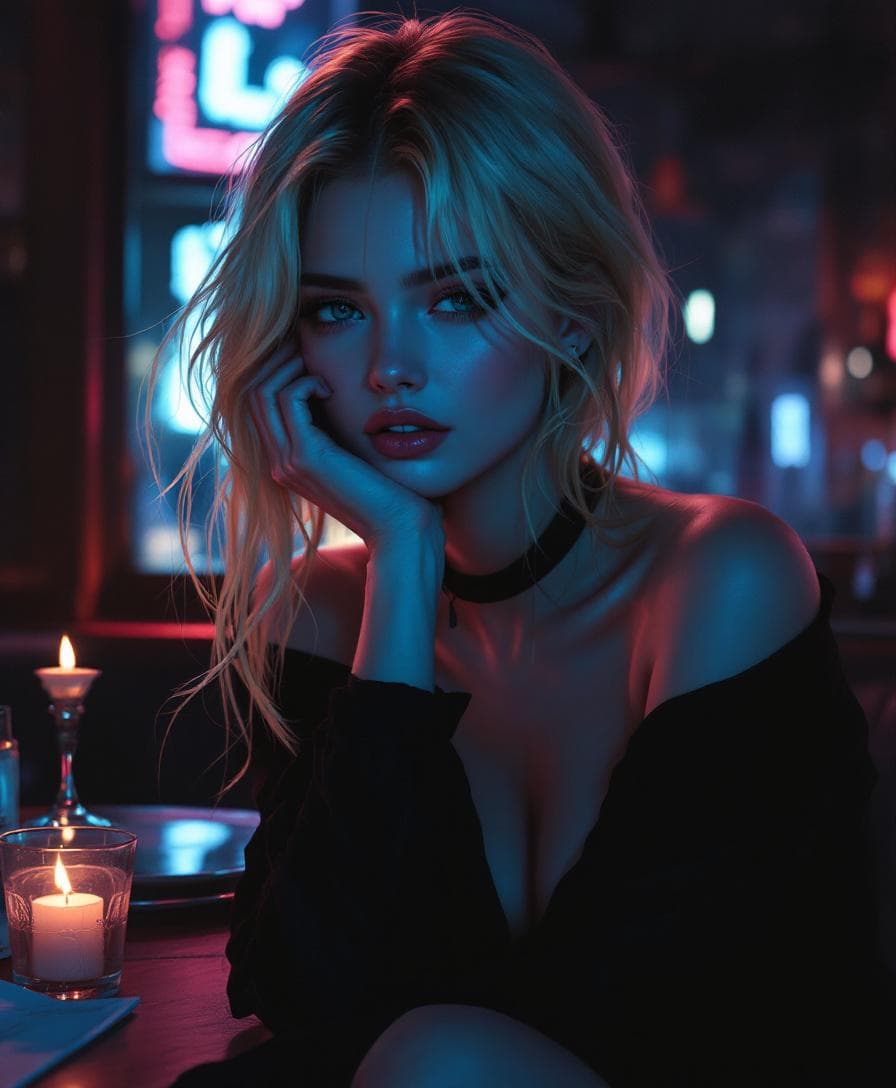 AI generated: Ilya Kuvshinov + Guweiz + Romantic sensibility, where Kuvshinov's semi-realistic anime rendering cre...